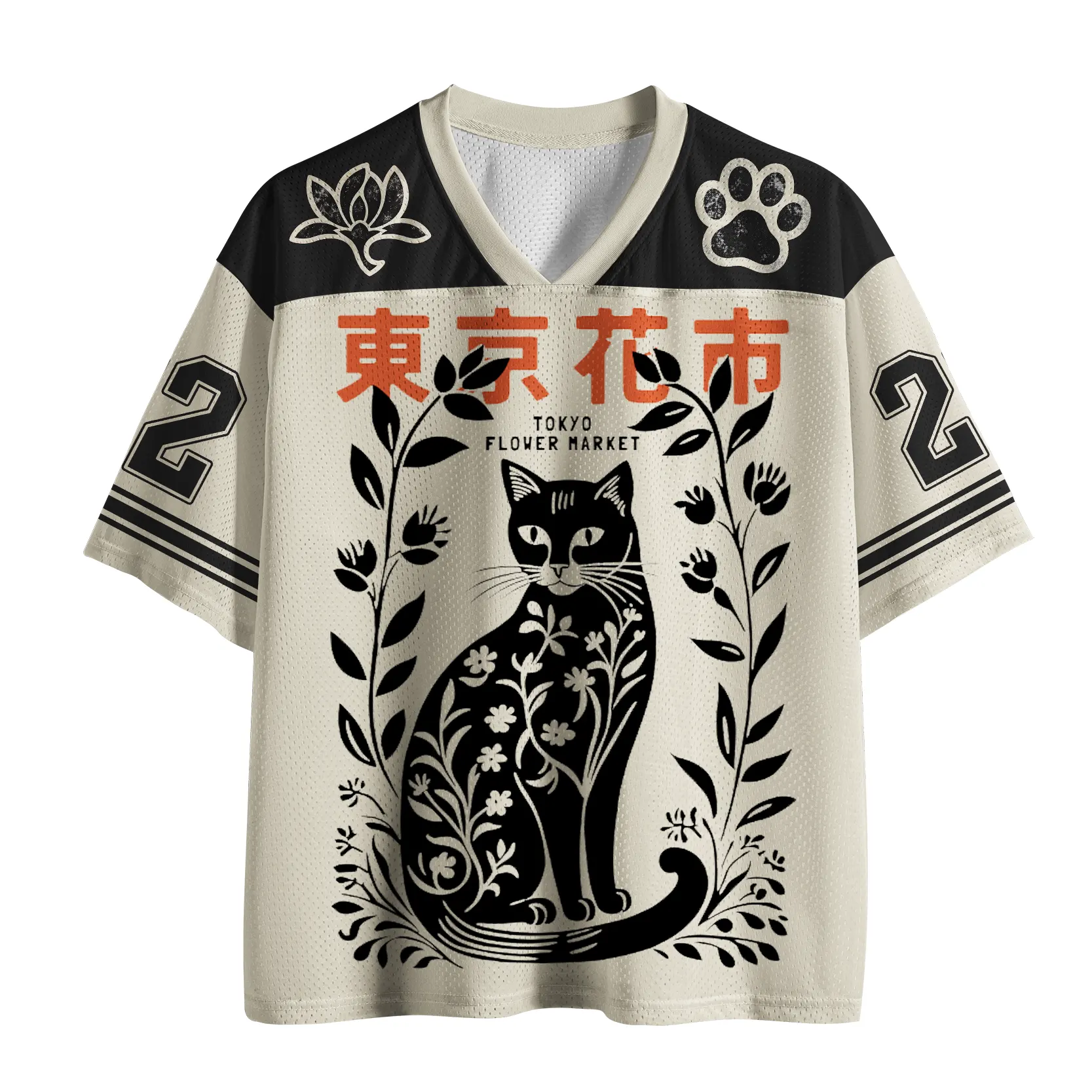 Magmoo Tokyo Flower Market Mesh Jersey-Magmoo