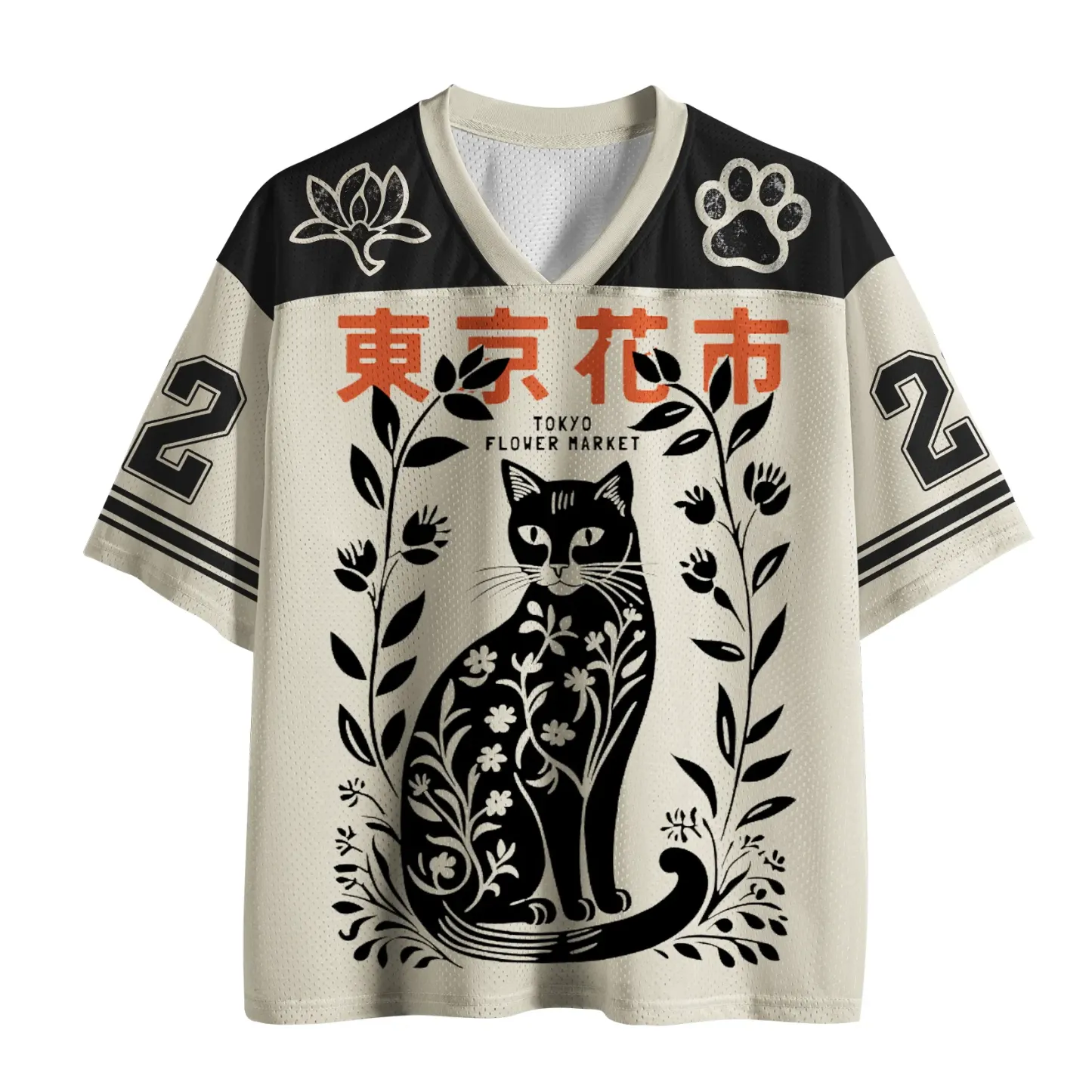 Magmoo Tokyo Flower Market Mesh Jersey-Magmoo