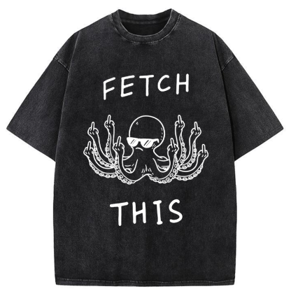 Magmoo OctoDon't Care Washed T-Shirt