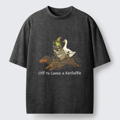 Magmoo Silly Animal Squad Adventure Washed T-Shirt