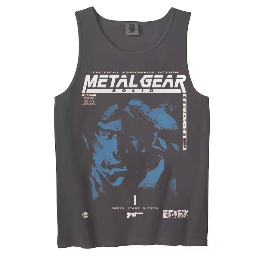 Retro MGS1 Snake T-shirt/Tank Top-Magmoo