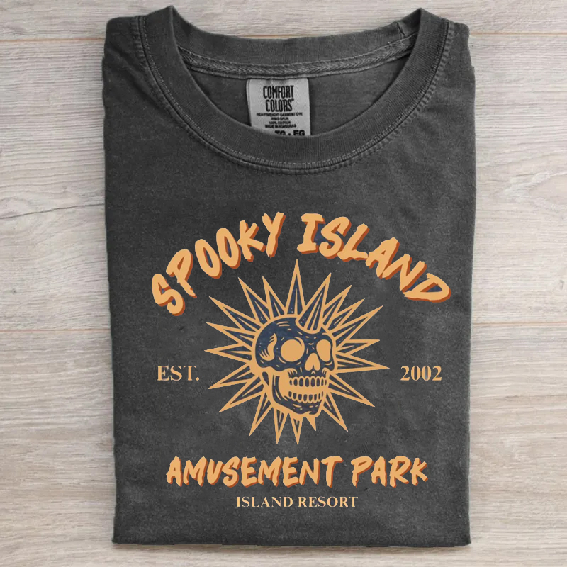 Spooky Island Comfort Colors T-shirt-Magmoo