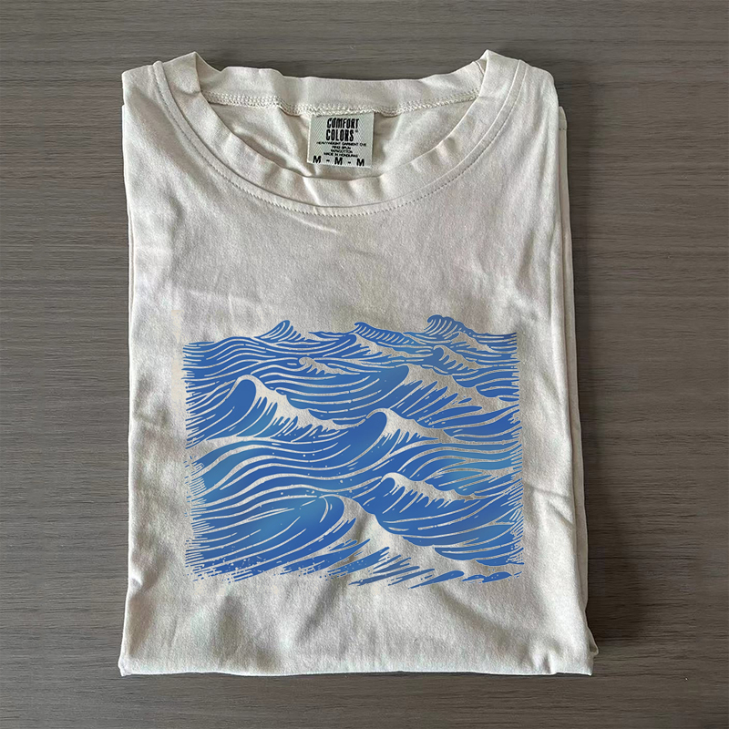 Vintage Ocean Sea T-shirt-Magmoo