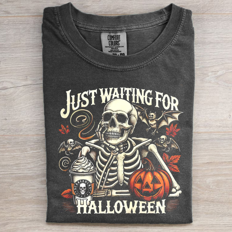 Just Waiting for Halloween T-shirt-Magmoo