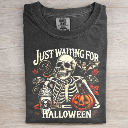 Just Waiting for Halloween T-shirt-Magmoo