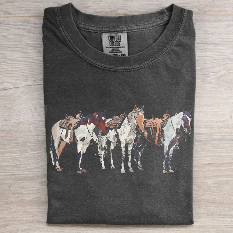 Western Horse Comfort Colors T-shirt-Magmoo