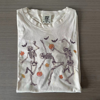Comfort Colors Dancing Skeleton T-shirt-Magmoo
