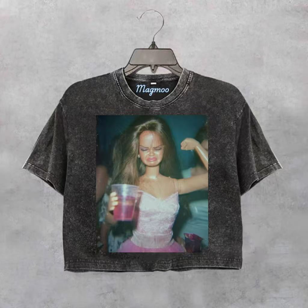 Funny Doll Face Girl Meme Shirt