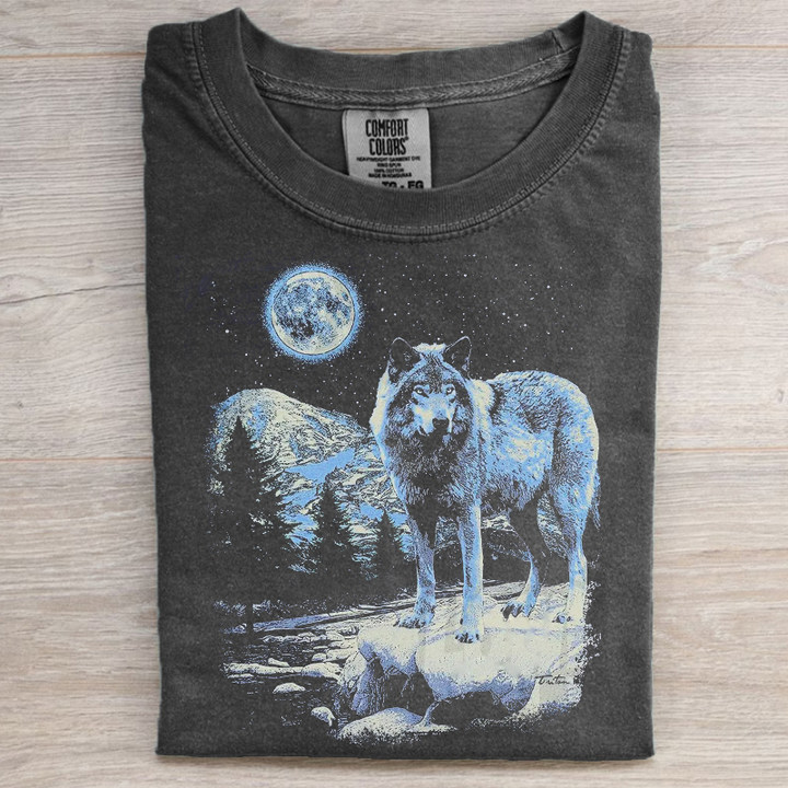 Vintage Wolf T-shirt-Magmoo
