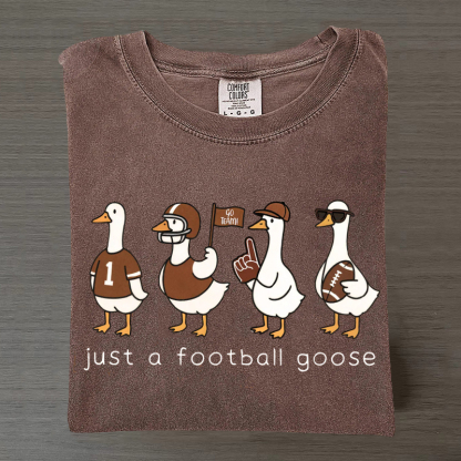Just A Silly Goose Football T-shirt-Magmoo