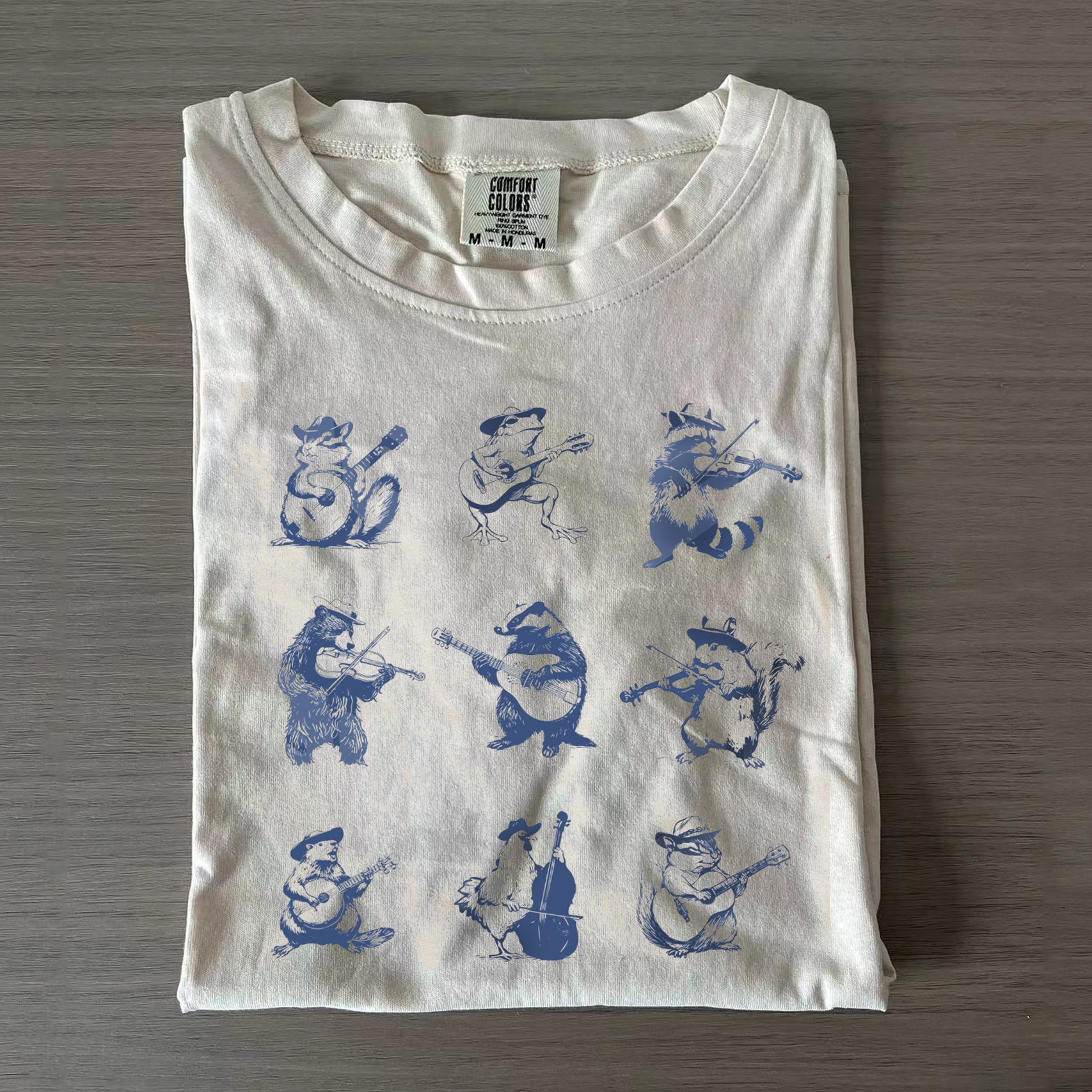 Animal Musician Vintage Style T-shirt-Magmoo