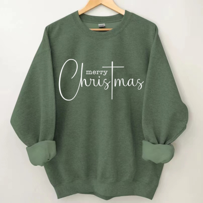 Merry CHRISTmas Sweatshirt-Magmoo