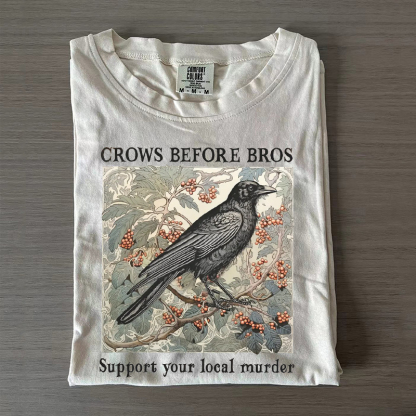 Crows Before Bros Vintage T-Shirt-Magmoo