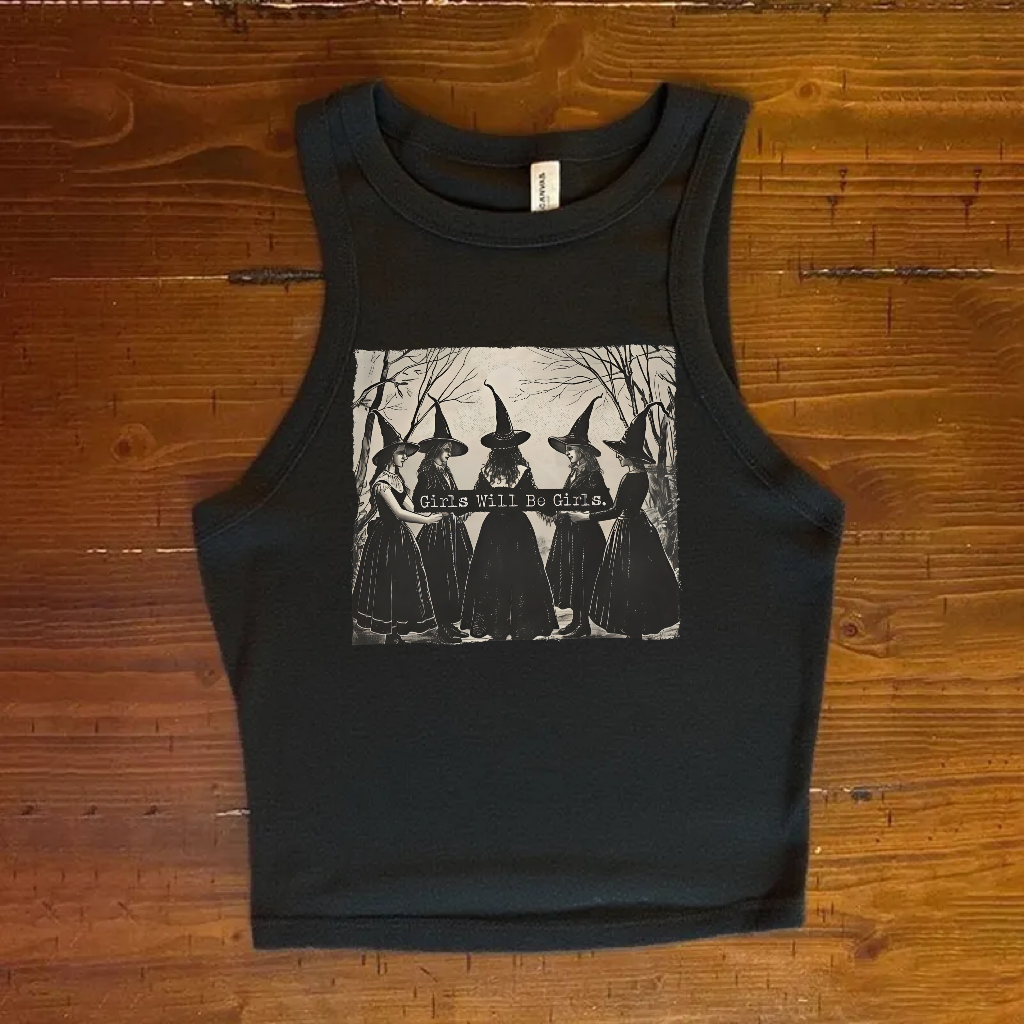 Girls Will Be Girls Witch Tank Top-Magmoo