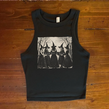 Girls Will Be Girls Witch Tank Top-Magmoo
