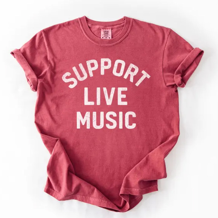 Support Live Music T-shirt-Magmoo