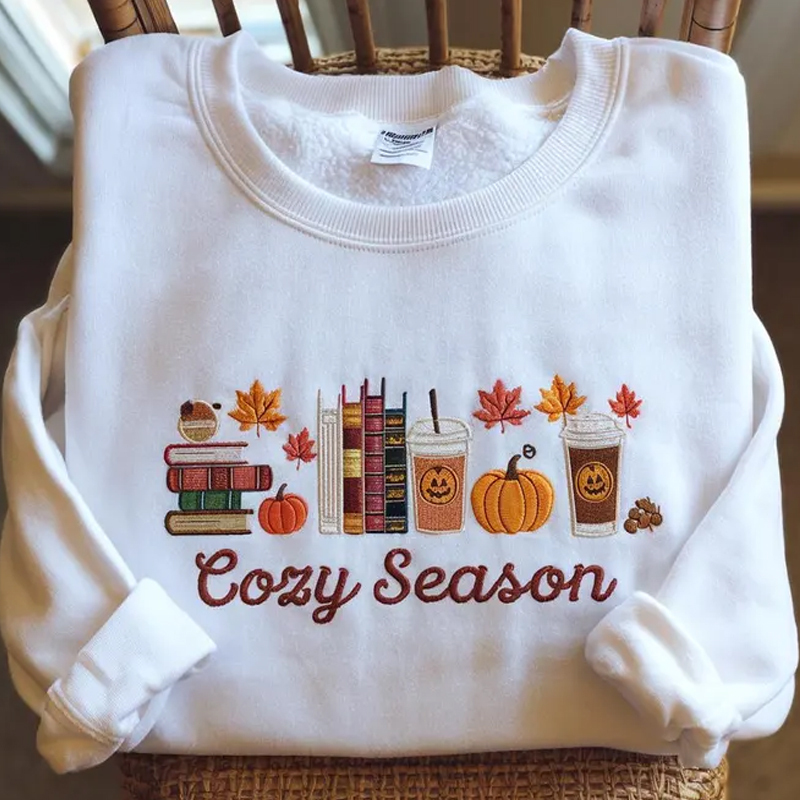 Cozy Season Embroidered Sweatshirt-Magmoo