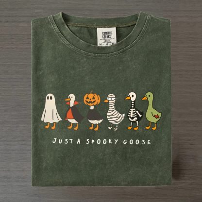 Comfort Colors Halloween Funny Goose T-shirt-Magmoo