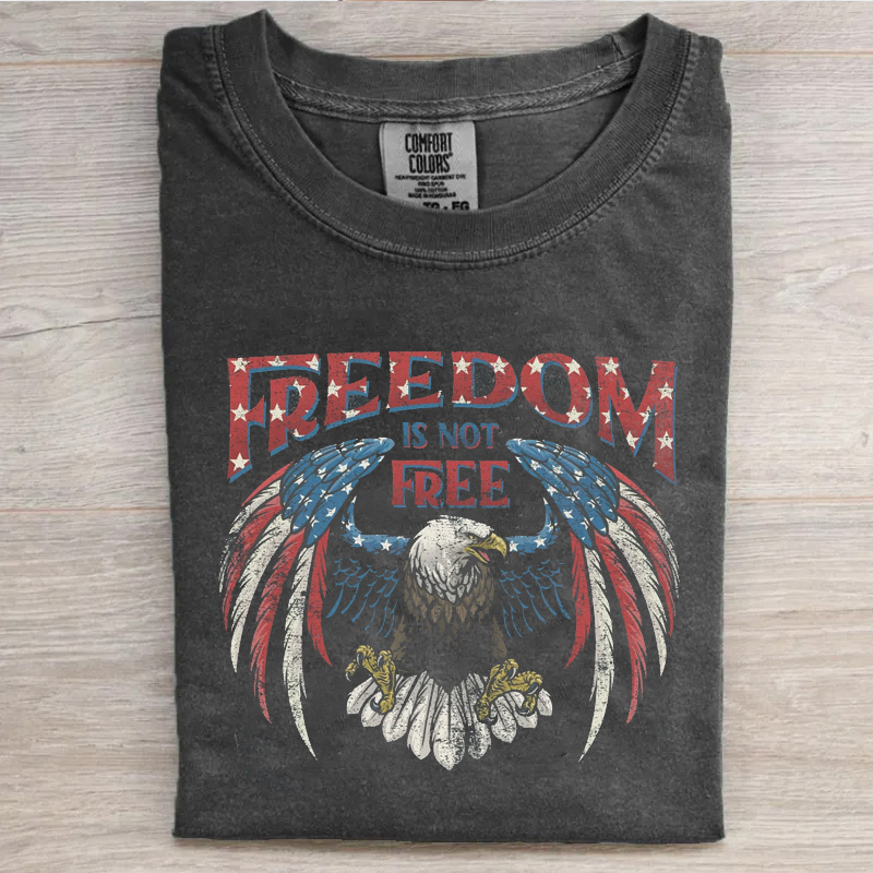 Red 4th Of July Distressed T-shirt-Magmoo