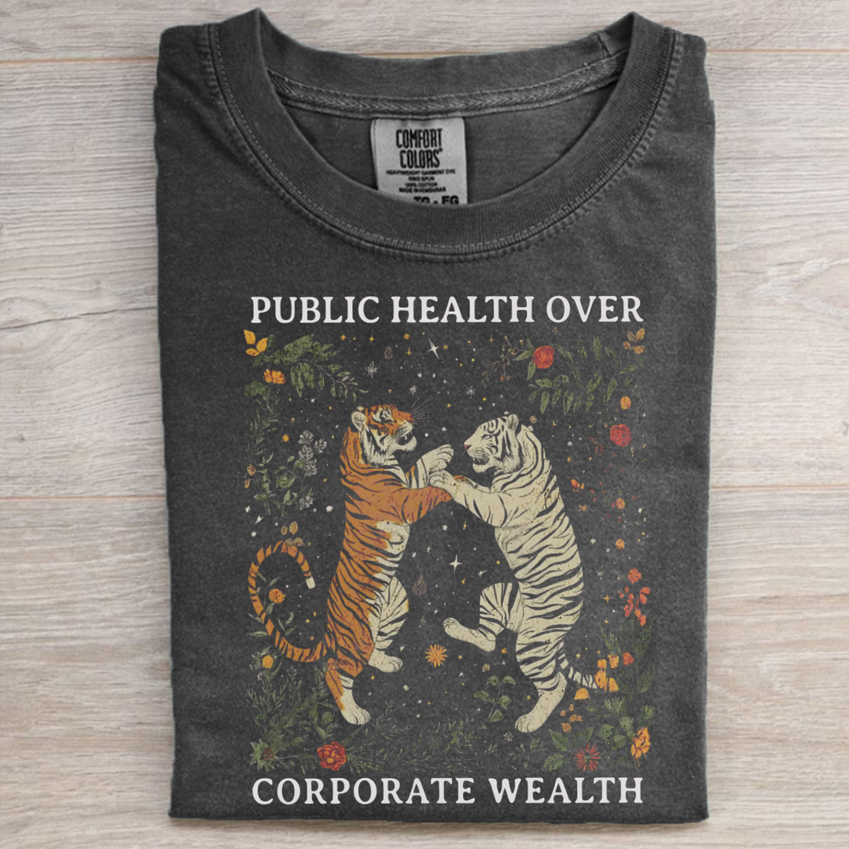 [prime]Public Health Over Corporate Wealth T-shirt-Magmoo