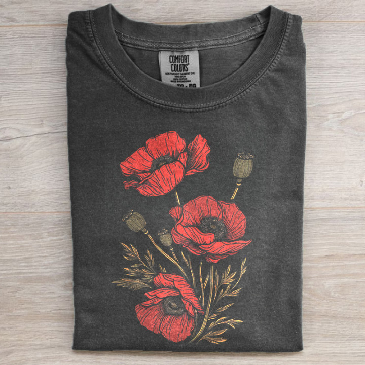 Poppies T-shirt-Magmoo