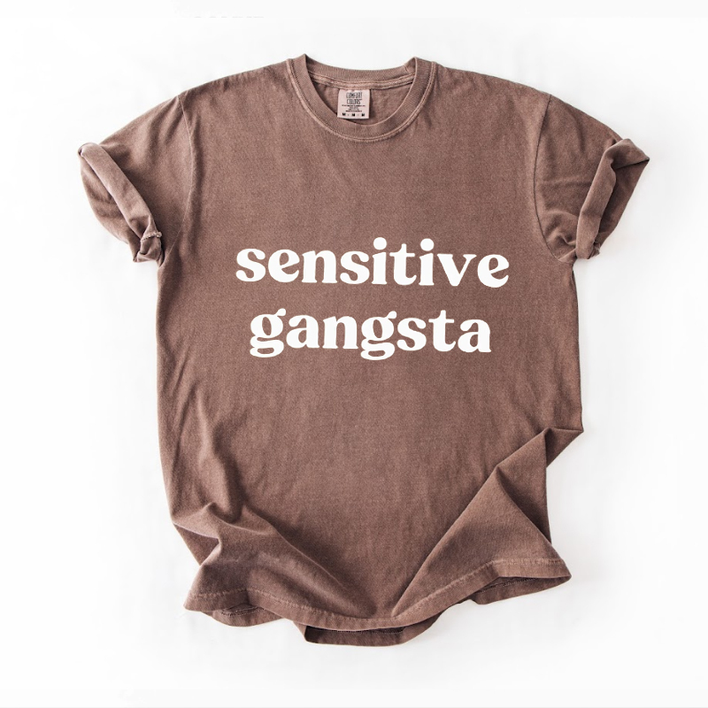 Comfort Colors Sensitive Gangsta T-shirt-Magmoo