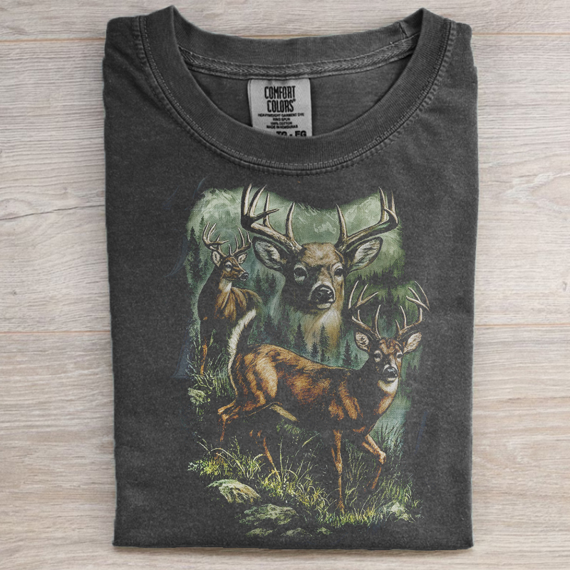 Vintage Deer T-shirt-Magmoo