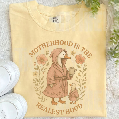 Motherhood is the Realest Hood T-shirt-Magmoo