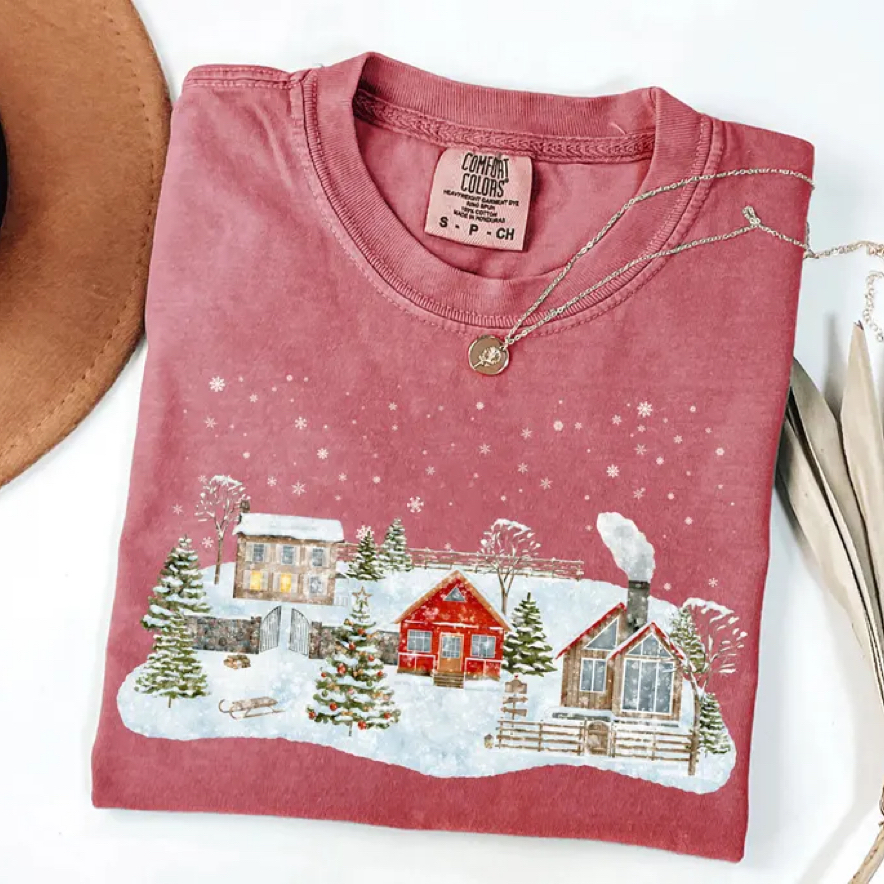 Christmas Village Holiday T-shirt