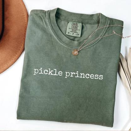 Comfort Colors Pickle Princess T-shirt-Magmoo