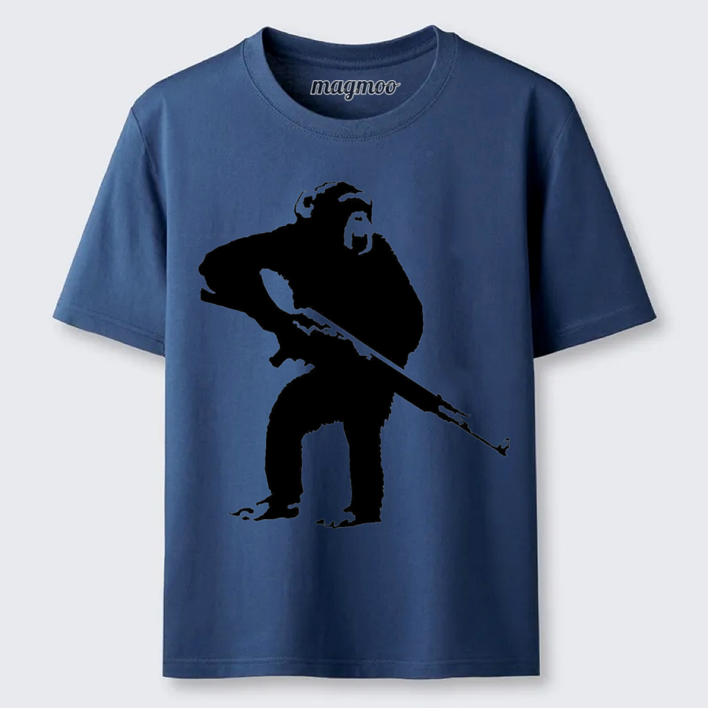 Magmoo Gun-Toting Chimp T-shirt