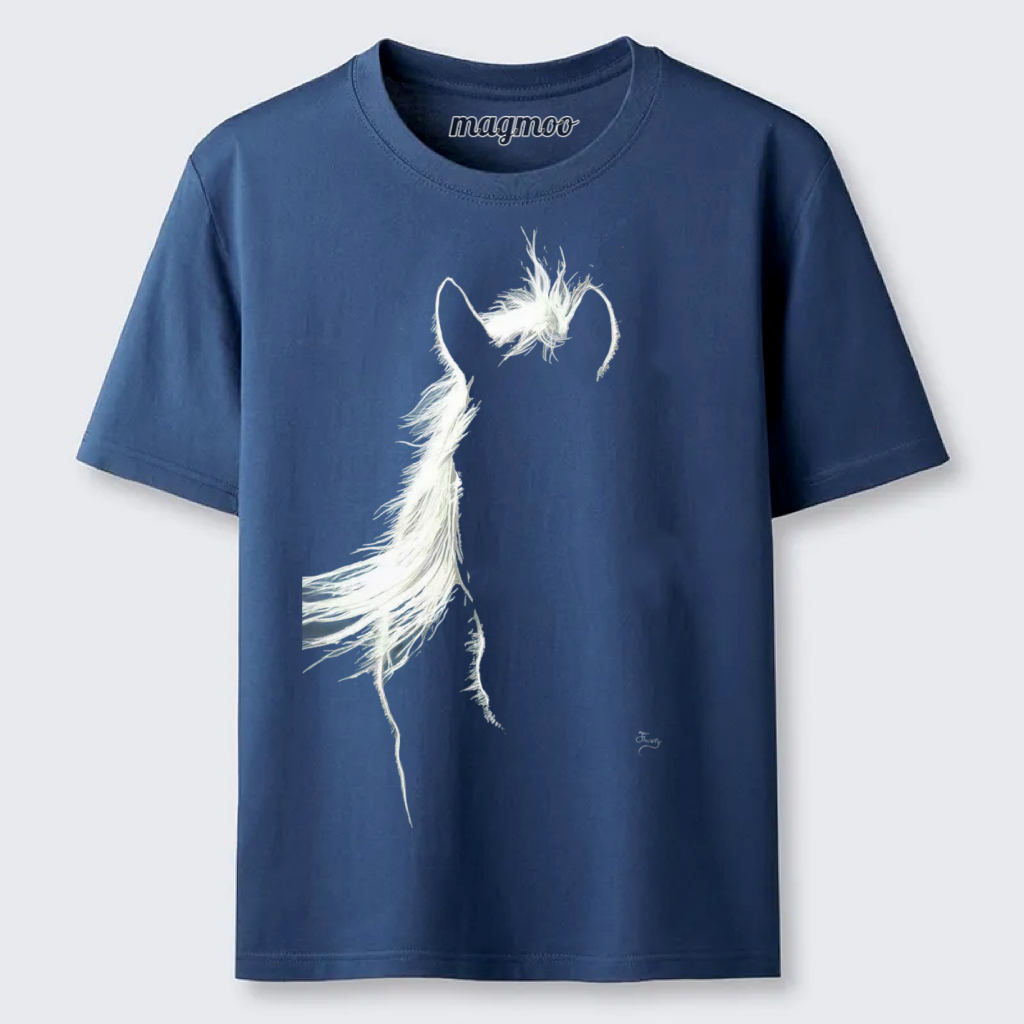 Magmoo White Mane Horse T-shirt