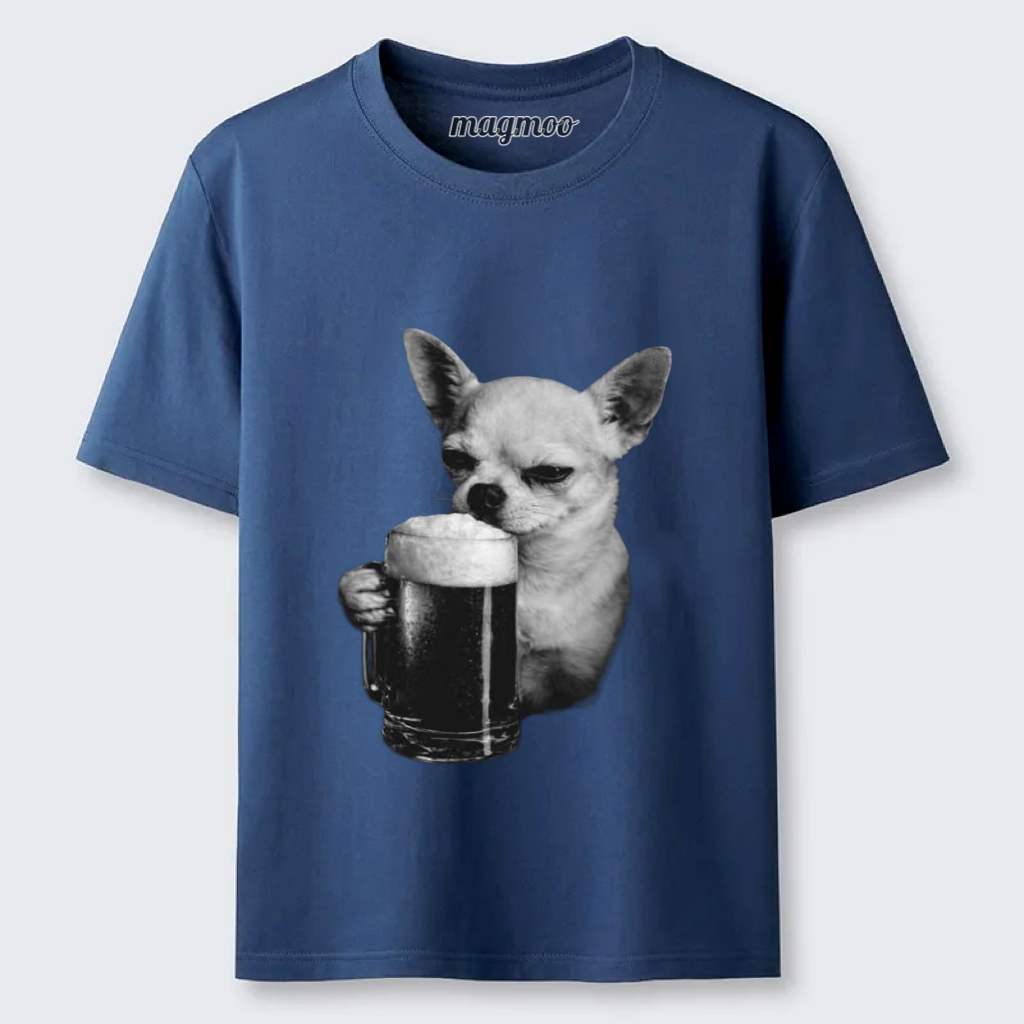 Magmoo Drinking Chihuahua T-shirt