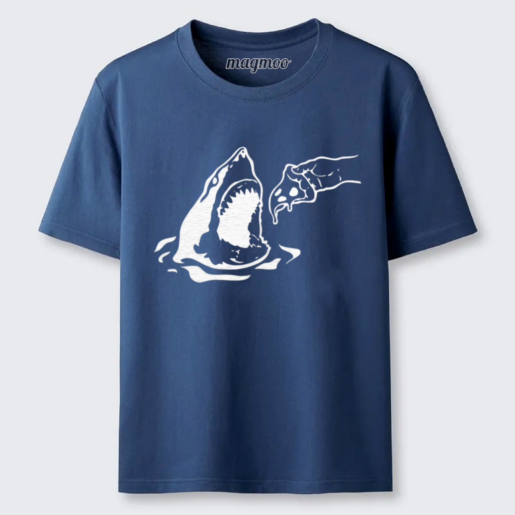 Magmoo Shark Loves Pizza T-shirt