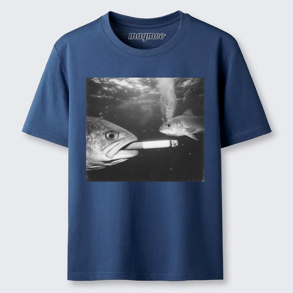 Magmoo Smoking Fish T-shirt