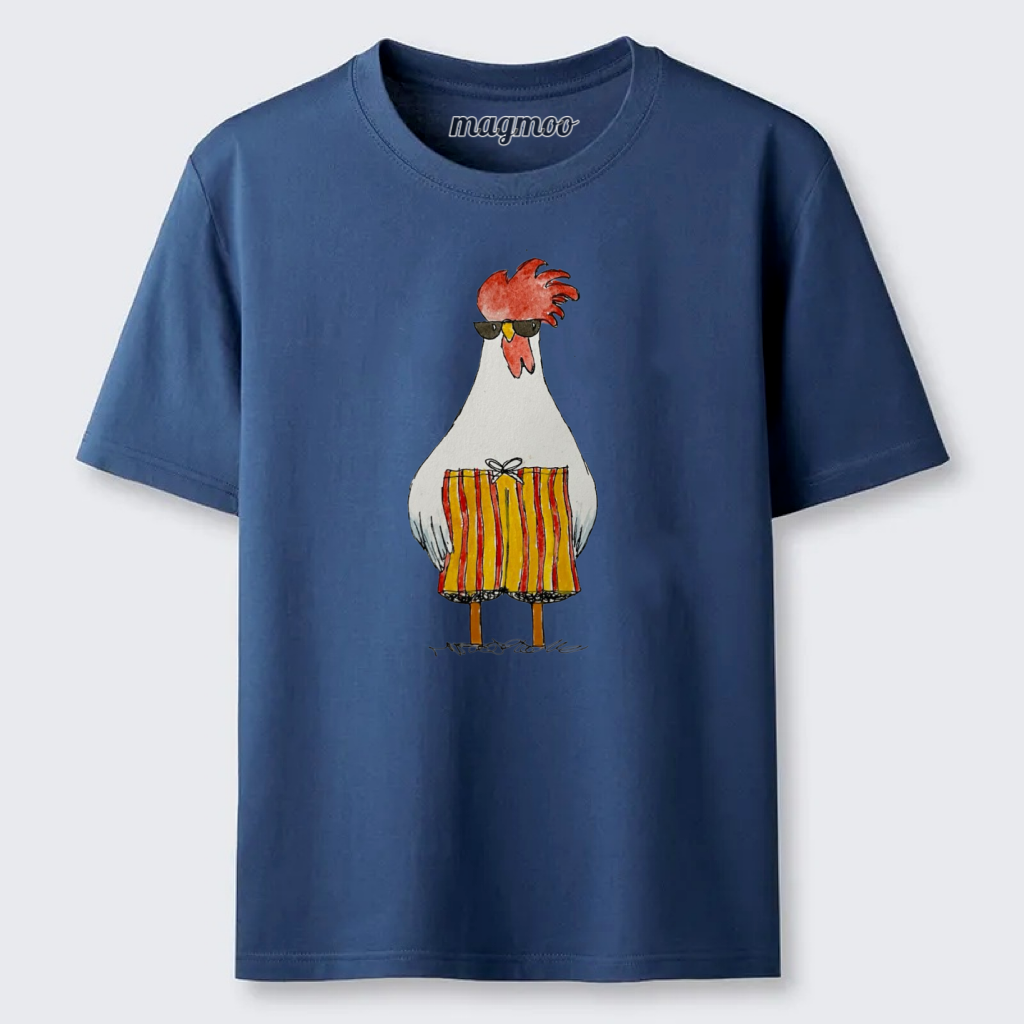 Magmoo Beach Vacation Rooster T-shirt