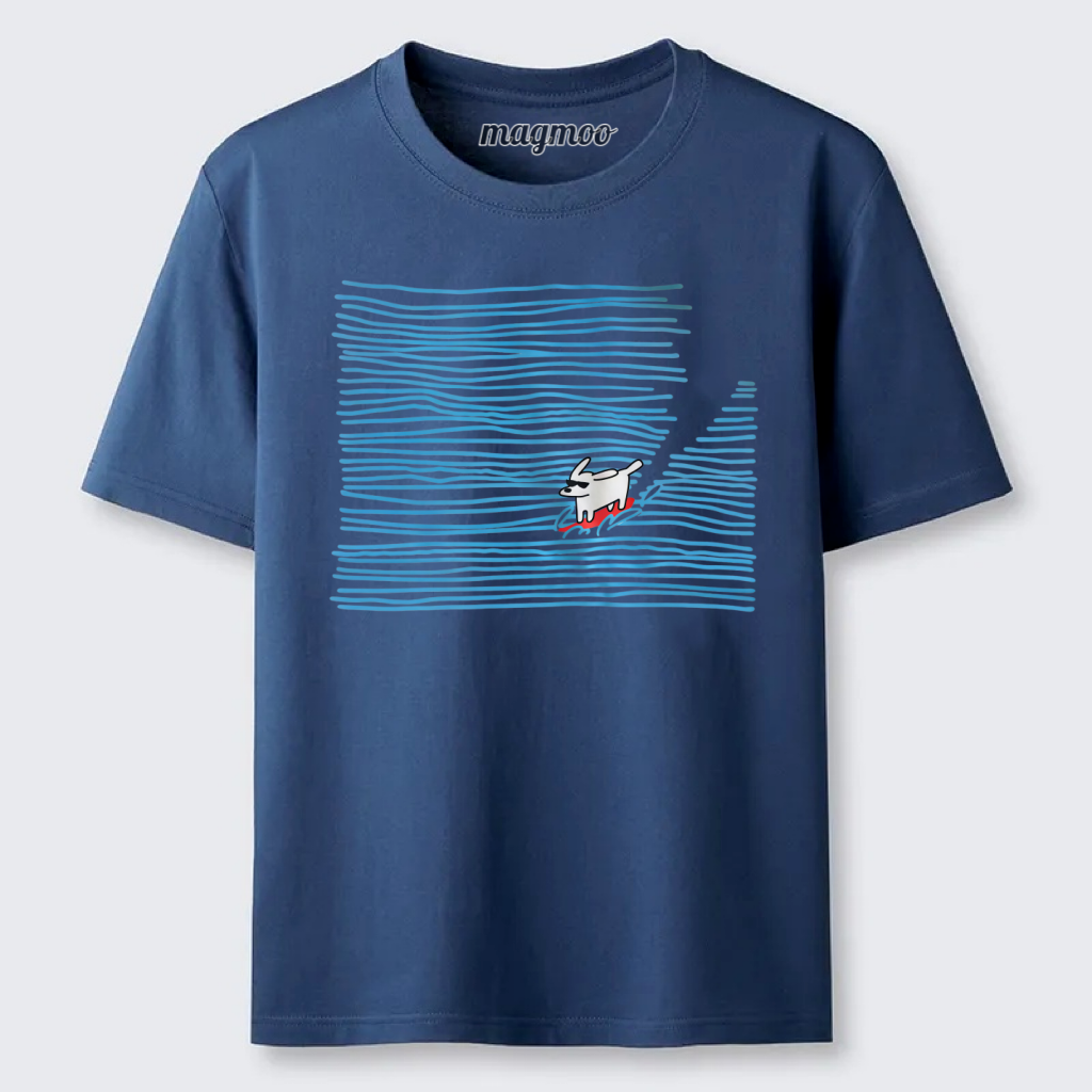 Magmoo Wave Surf Dog T-shirt