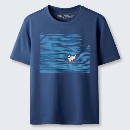 Magmoo Wave Surf Dog T-shirt