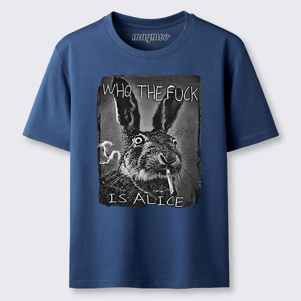 Magmoo Who The Fuck Is Alice Hare T-shirt