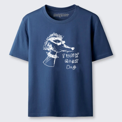 Magmoo Punk Rock Dog Sketch T-shirt
