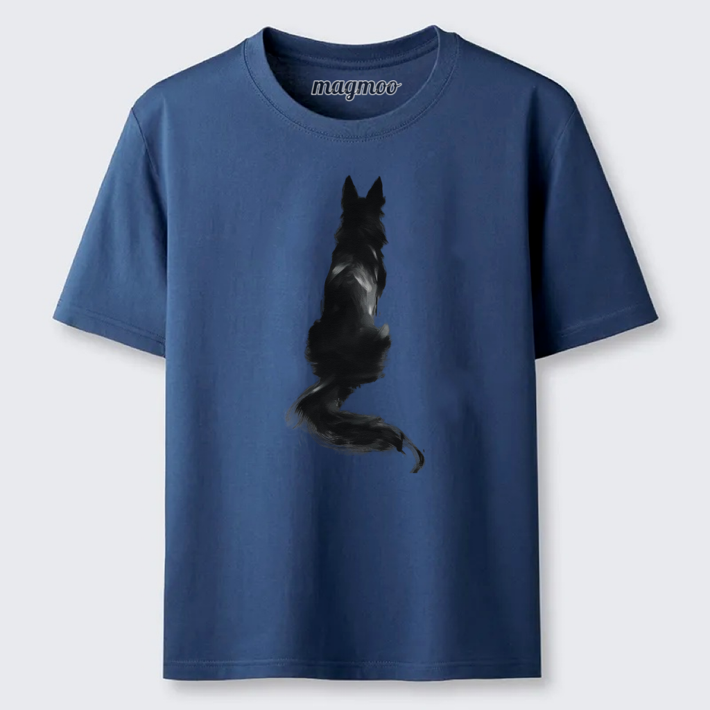 Magmoo Brush Stroke Wolf Classic T-shirt