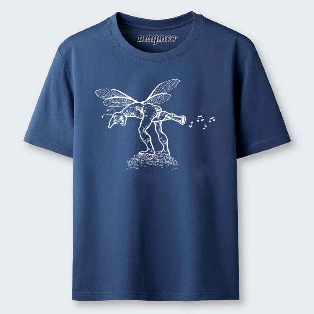 Magmoo Horn Playing Goblin Fairy Classic T-shirt