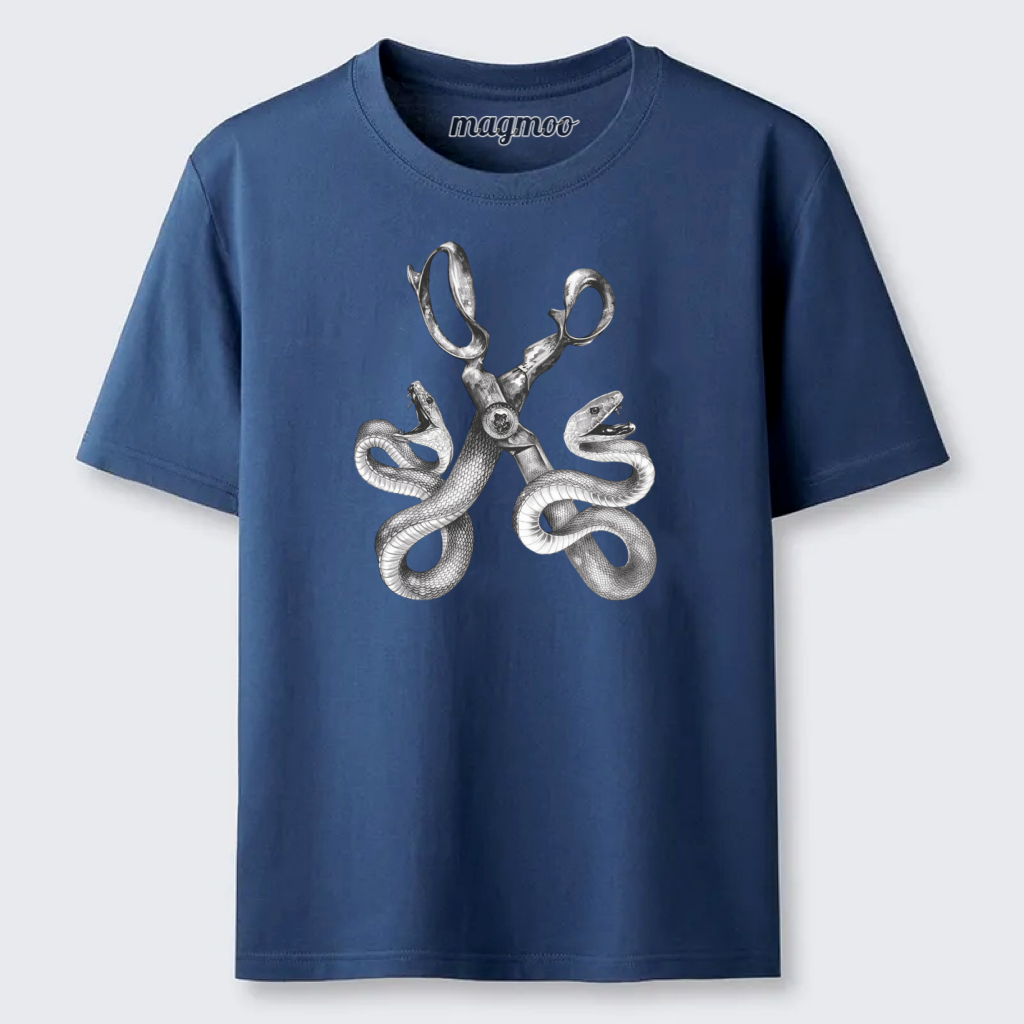 Magmoo Snake Scissors Surreal Classic T-shirt