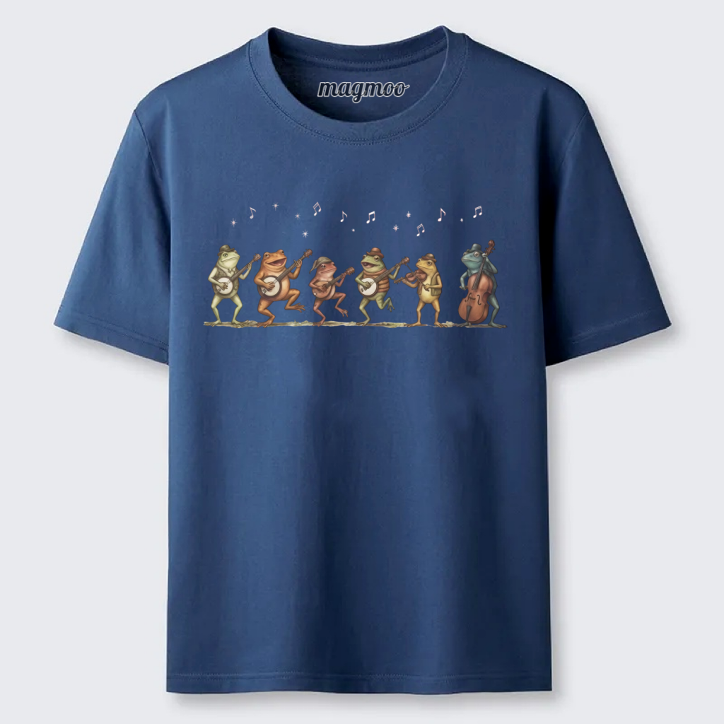Magmoo Retro Bluegrass Frog Band Classic T-shirt