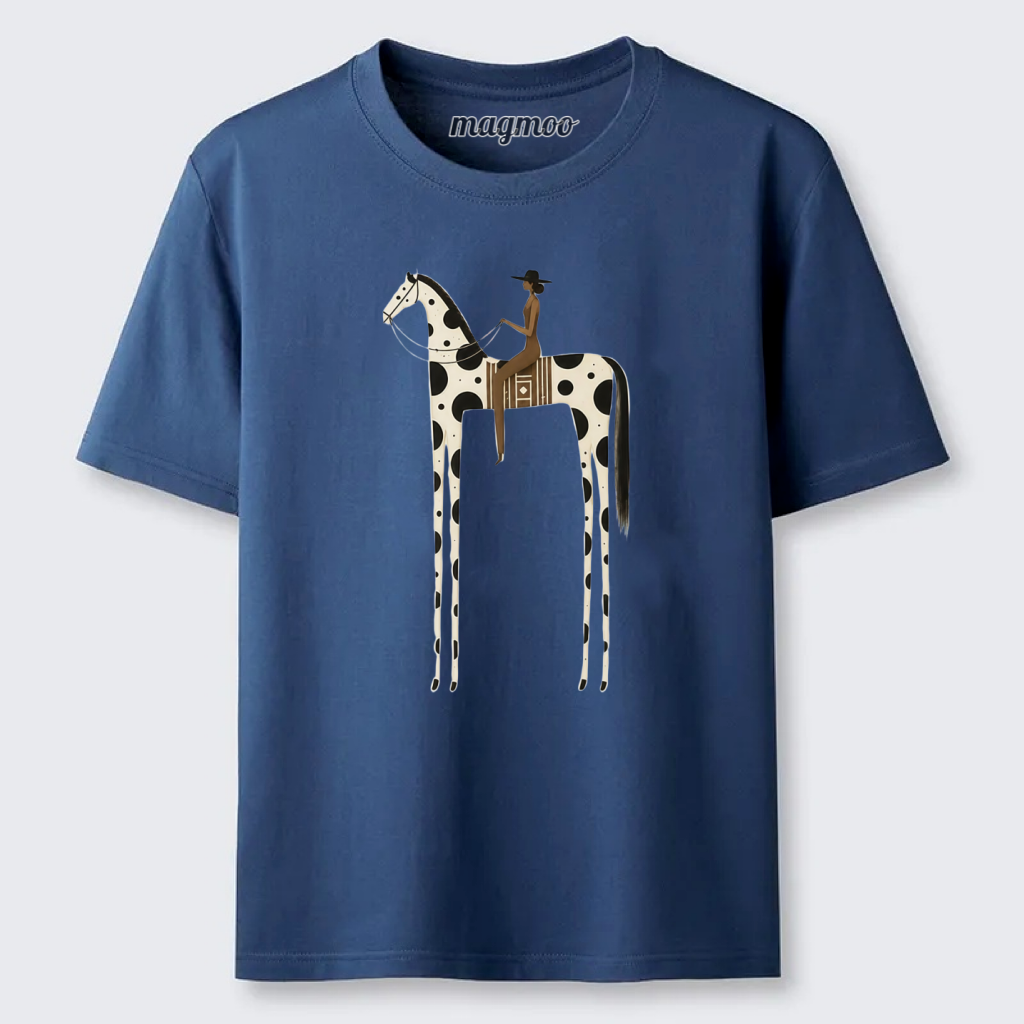Magmoo Tall Spotted Horse Rider Classic T-shirt