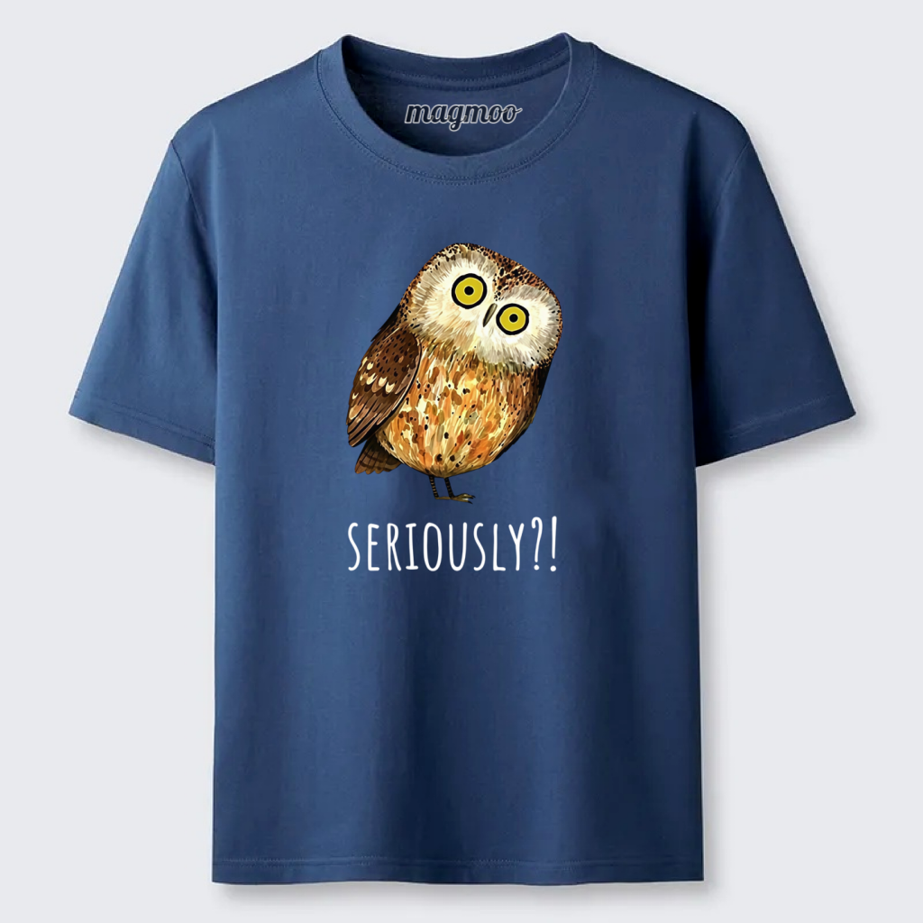 Magmoo Seriously Confused Owl Meme Art Classic T-shirt