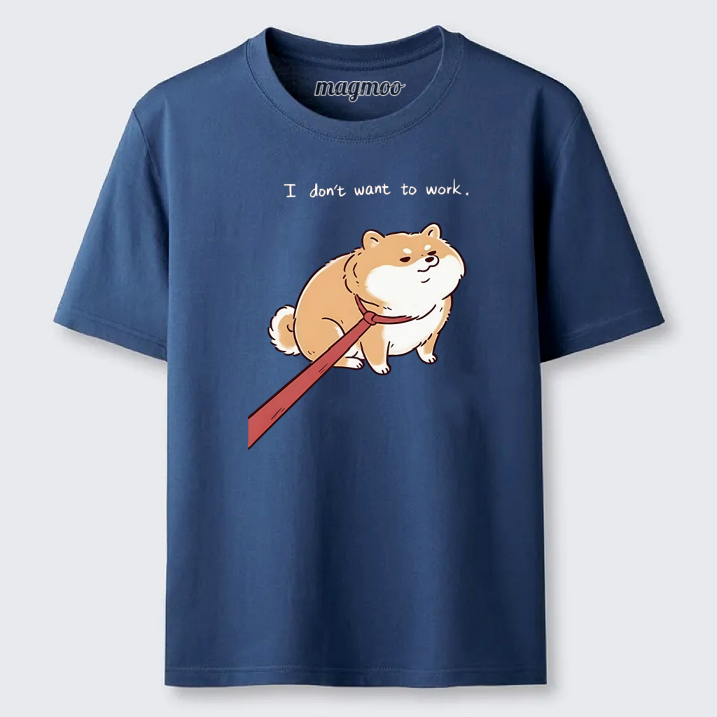 Magmoo Lazy Work Dog Funny Meme Classic T-shirt