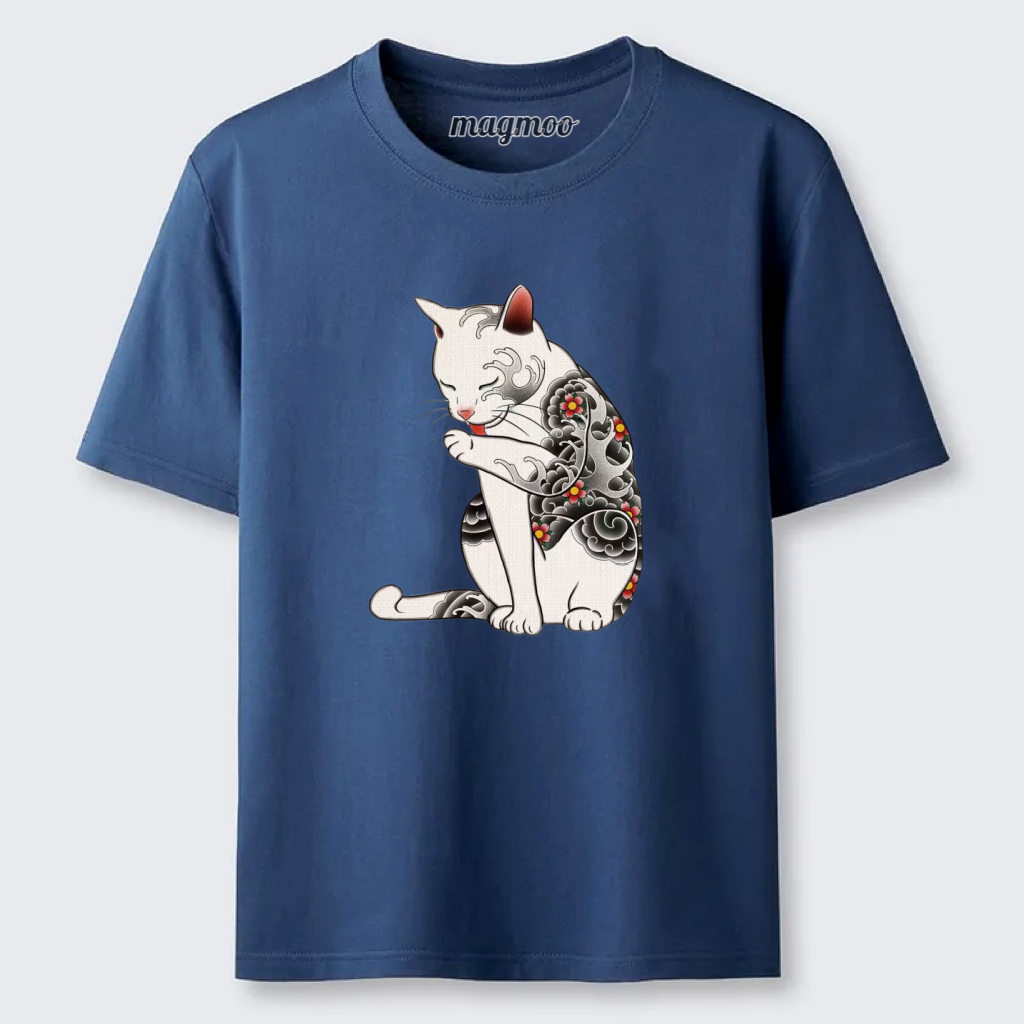 Magmoo Tattoo Yakuza Cat T-shirt