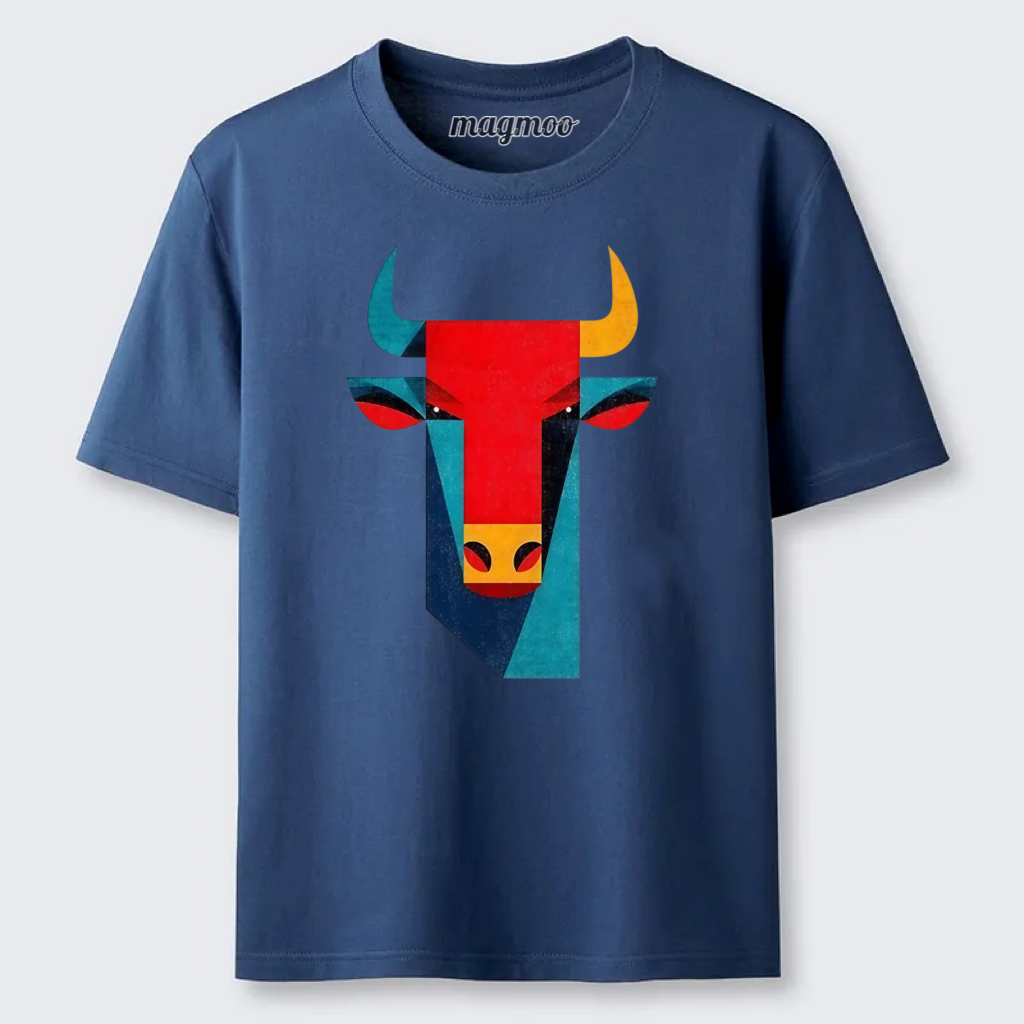 Magmoo Geometric Bull Head Art Classic T-shirt