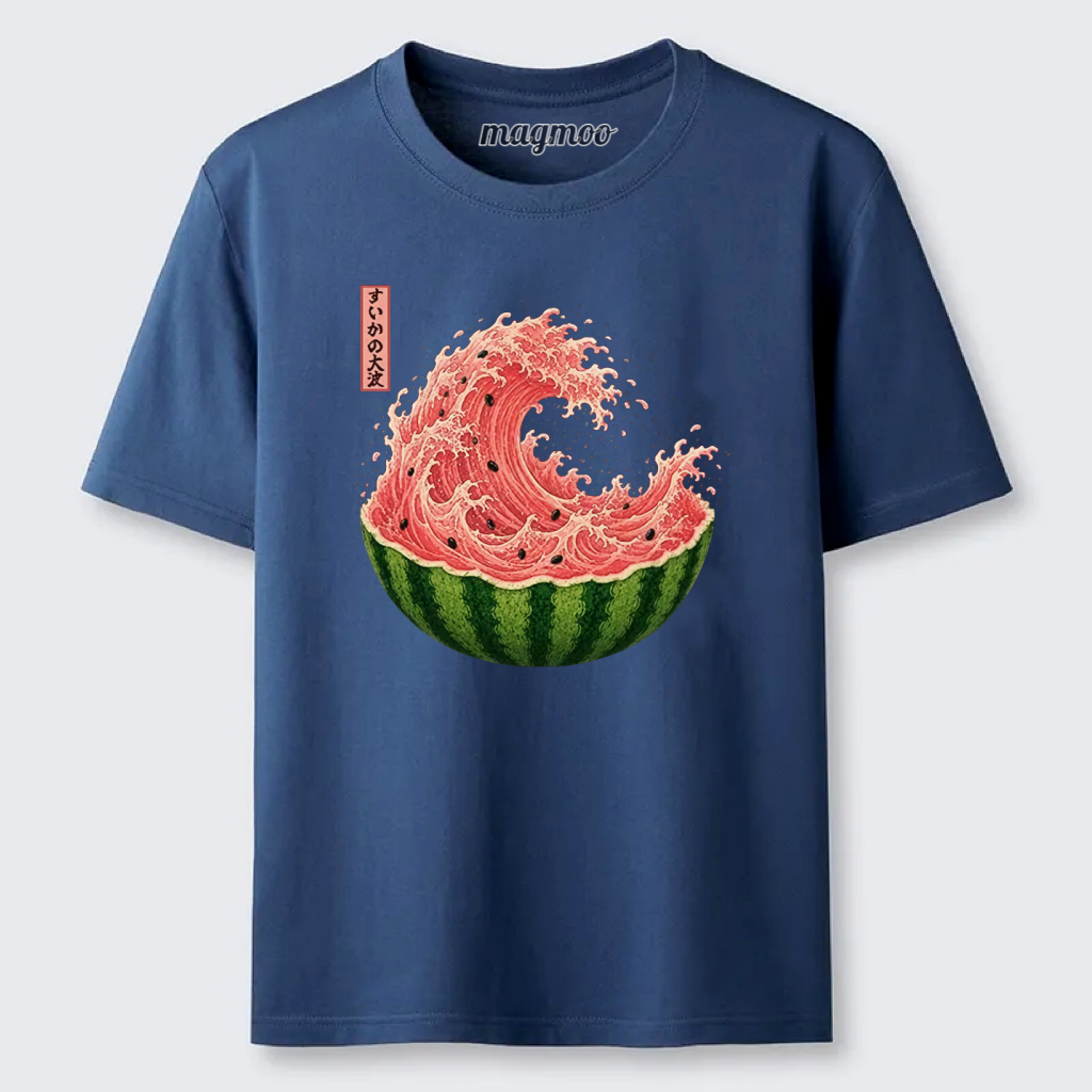 Magmoo Watermelon Wave Summer Ukiyo Art Classic T-shirt
